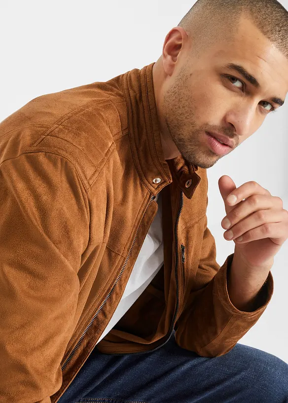 Veste en suédine, bonprix