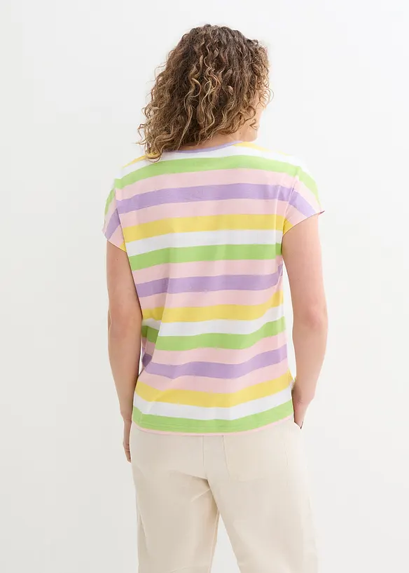 T-shirt coton manches &frac12;, bonprix