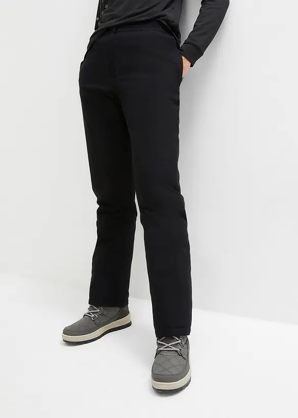 Pantalon chaud avec doublure polaire et taille élastiquée, imperméable, bonprix