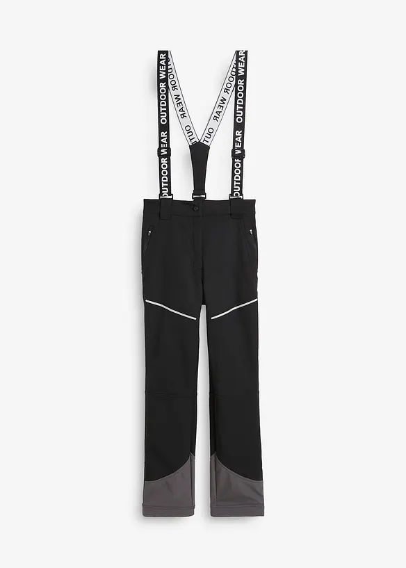 Pantalon technique en softshell extensible et déperlant, bonprix