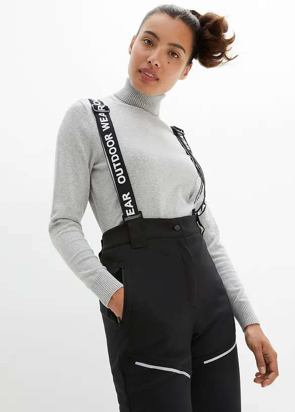 Pantalon technique en softshell extensible et déperlant, bonprix