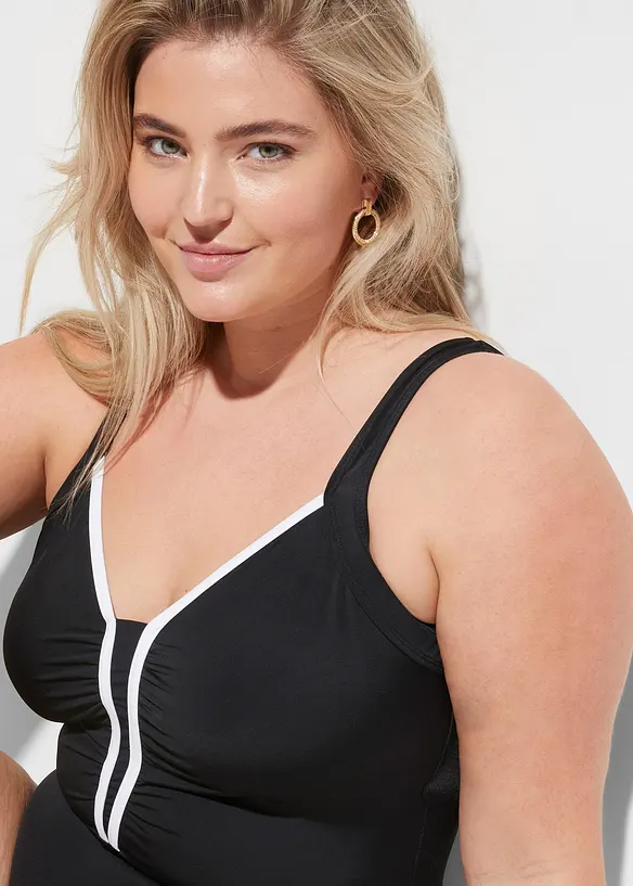 Maillot 1 pièce à passepoil, bonprix