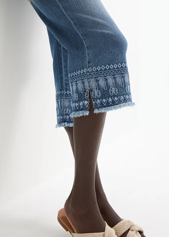 Pantacourt jean, bonprix