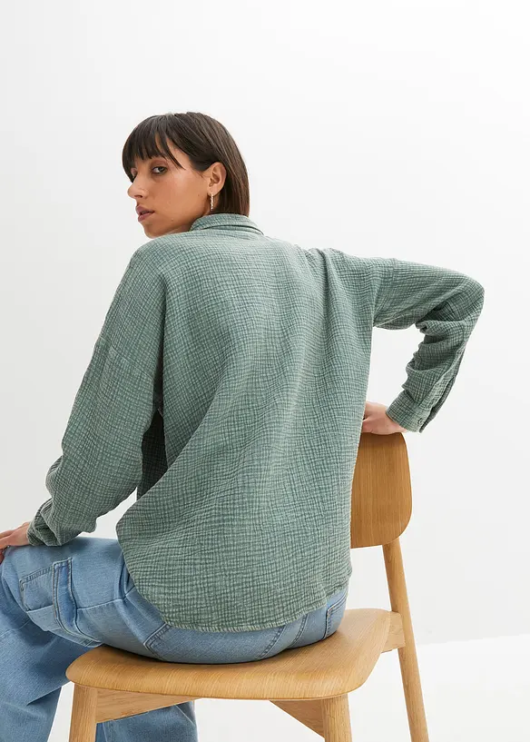 Chemisier en gaze de coton, bonprix