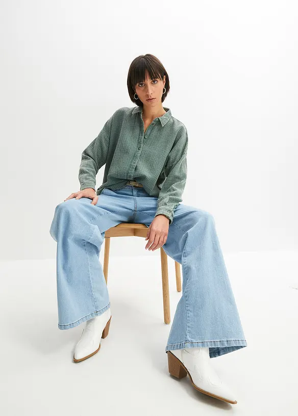 Chemisier en gaze de coton, bonprix