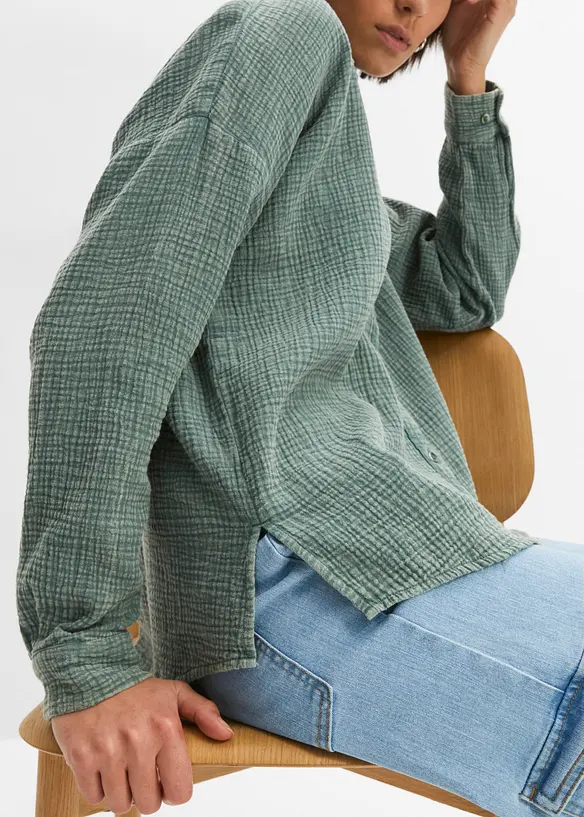 Chemisier en gaze de coton, bonprix