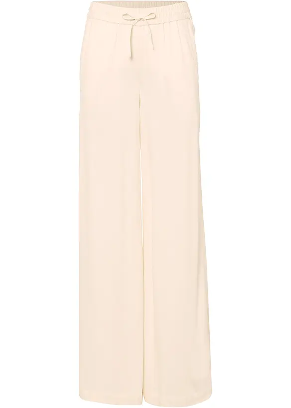 Pantalon fluide en viscose légèrement brillante, bonprix