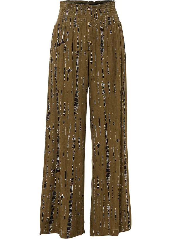 Pantalon palazzo en viscose fluide, bonprix