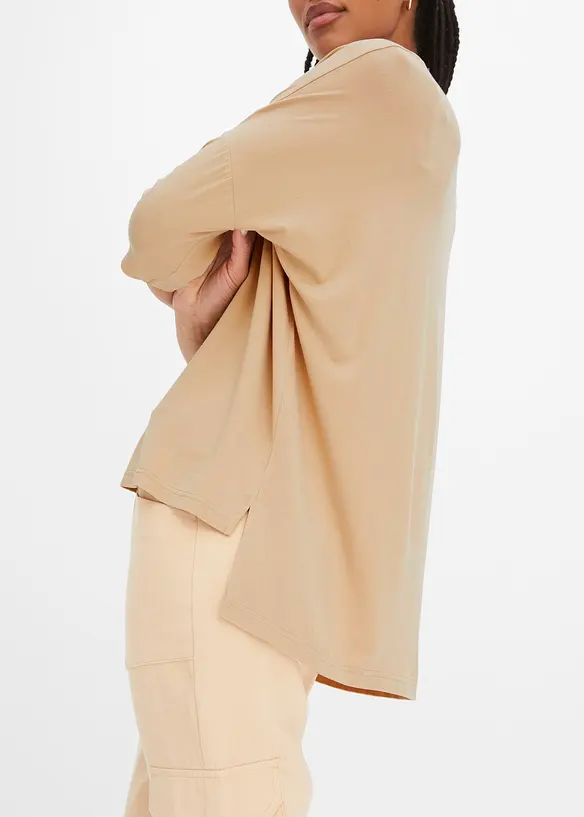 T-shirt boxy en viscose extensible, bonprix