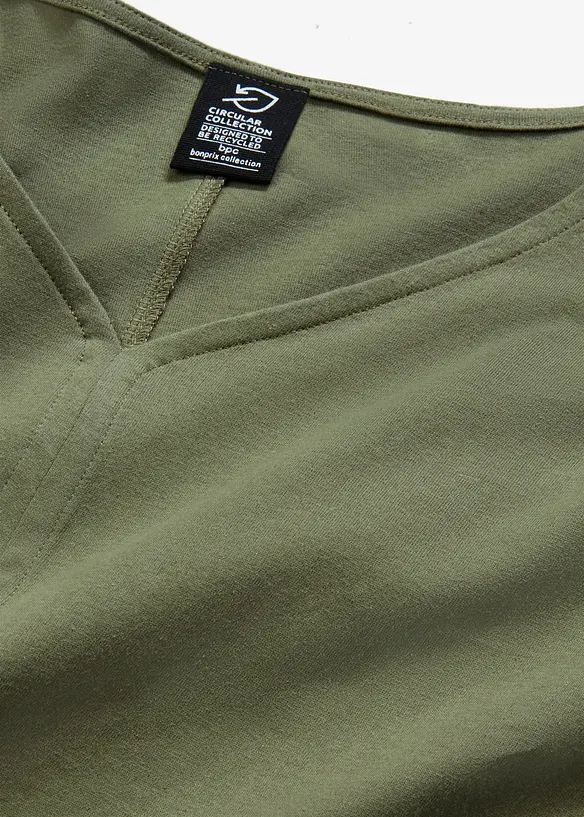 T-shirt manches 3/4 en coton, bonprix