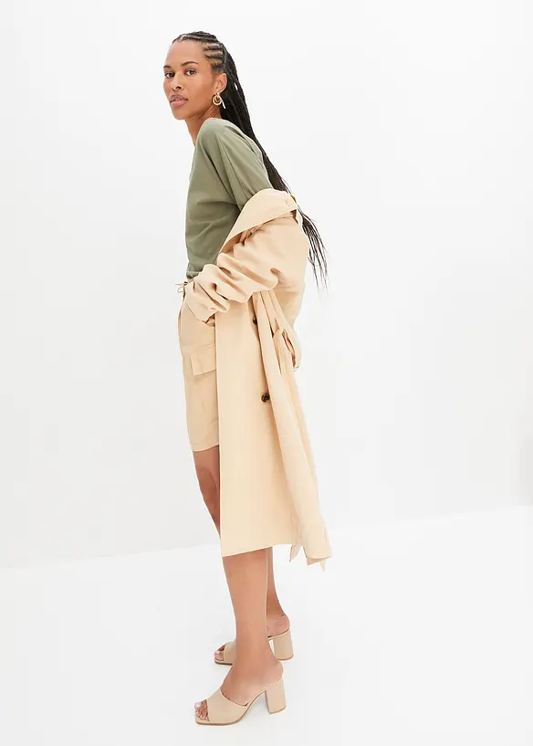 T-shirt manches 3/4 en coton, bonprix