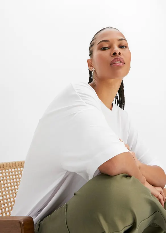 T-shirt oversize en viscose fluide, bonprix