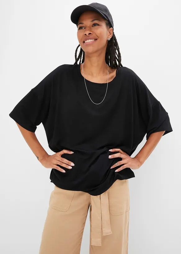T-shirt oversize en viscose fluide, bonprix