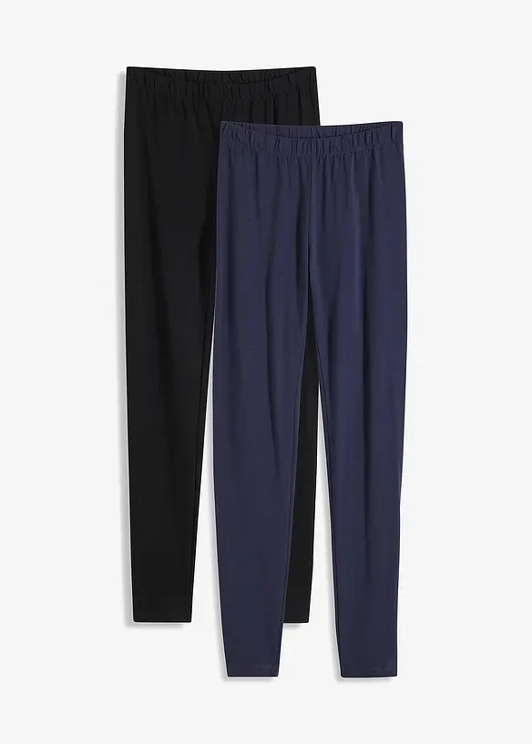 Lot de 2 leggings 7/8, bonprix