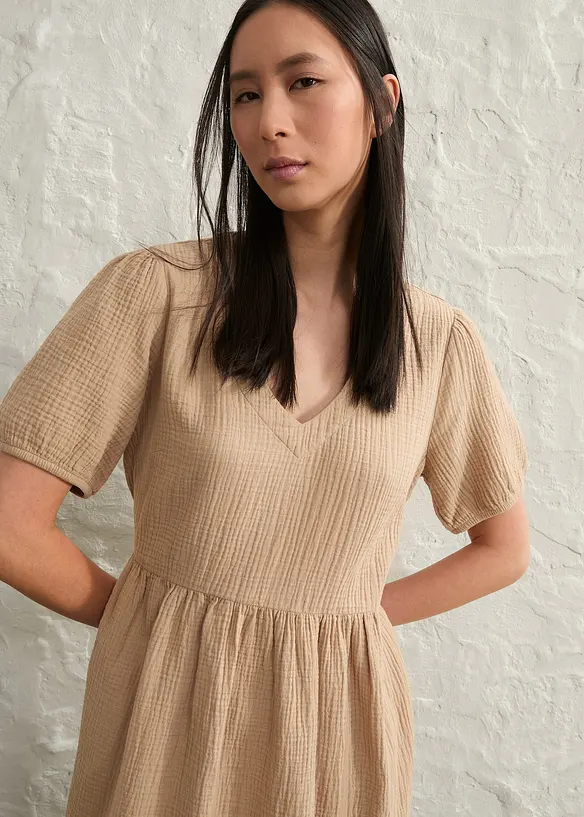 Robe oversize en gaze de coton, bonprix