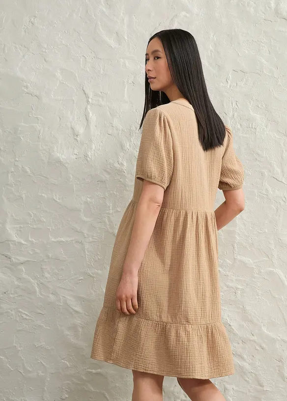 Robe oversize en gaze de coton, bonprix