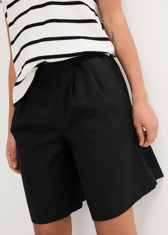 Bermuda en mélange lin et coton, bonprix