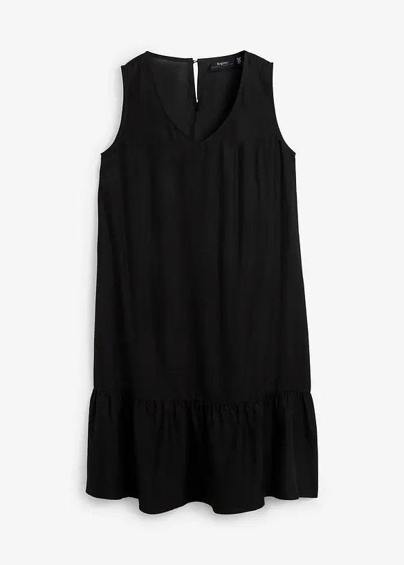 Robe trap&egrave;ze en viscose longueur genou, bonprix