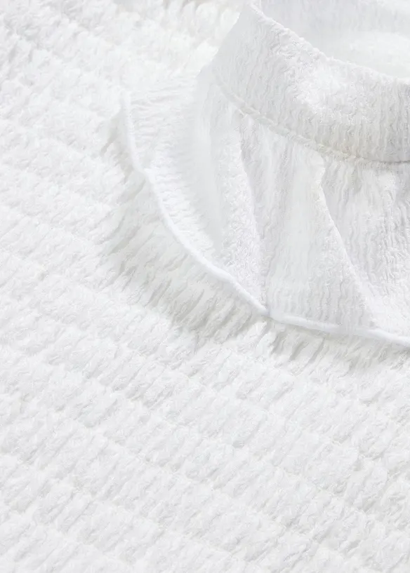 Robe midi en jersey avec détail smocké, bonprix