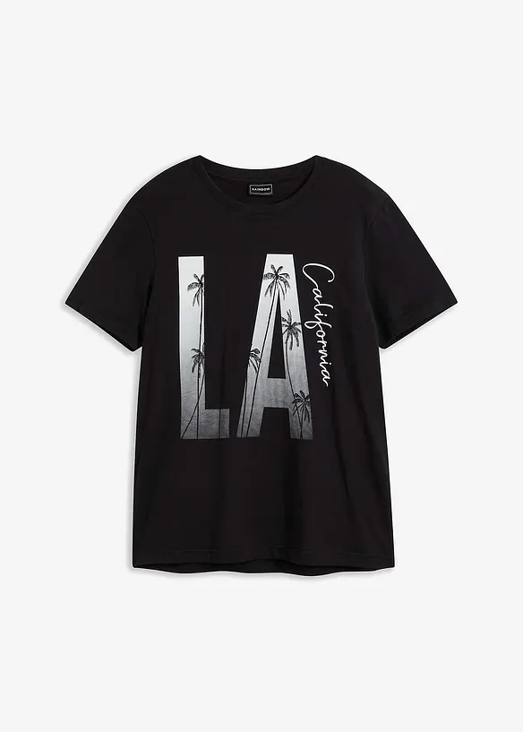 T-shirt Slim 100% coton, bonprix