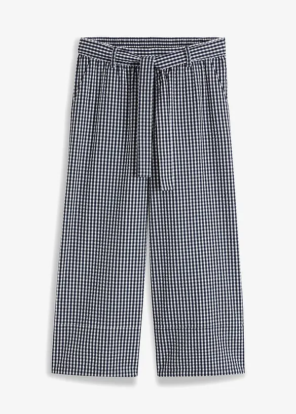 Pantalon &agrave; imprim&eacute; Vichy, bonprix