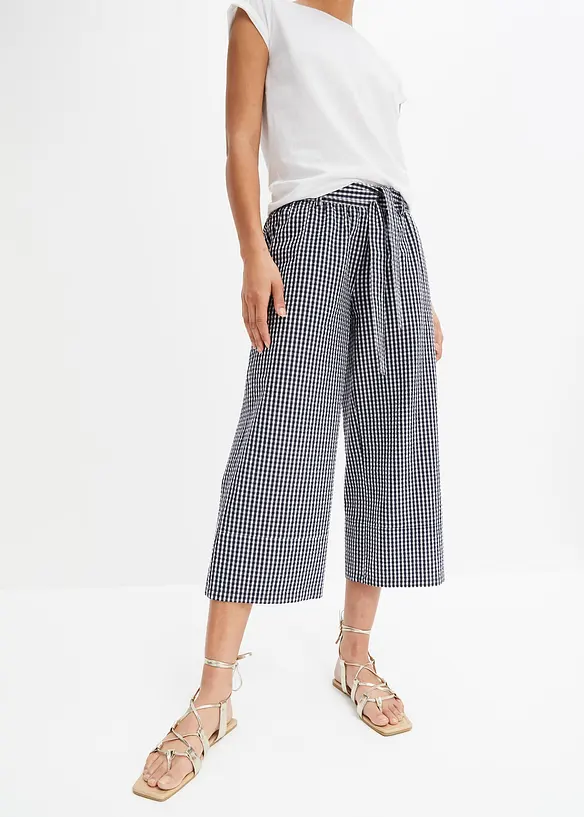 Pantalon &agrave; imprim&eacute; Vichy, bonprix