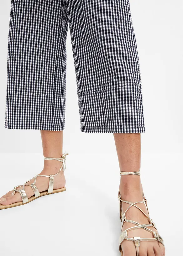 Pantalon &agrave; imprim&eacute; Vichy, bonprix