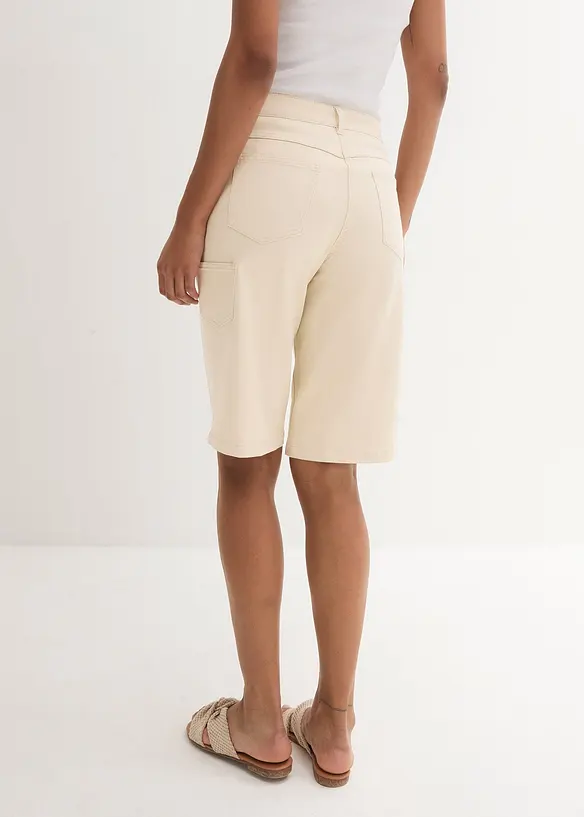 Bermuda en coton, longueur genou, détails utilitaires, bonprix