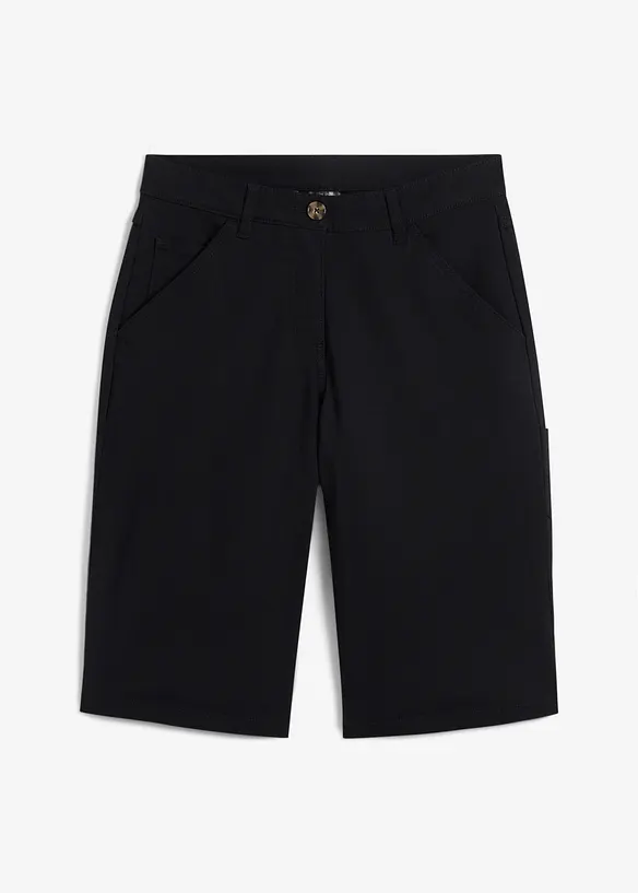 Bermuda en coton, longueur genou, détails utilitaires, bonprix