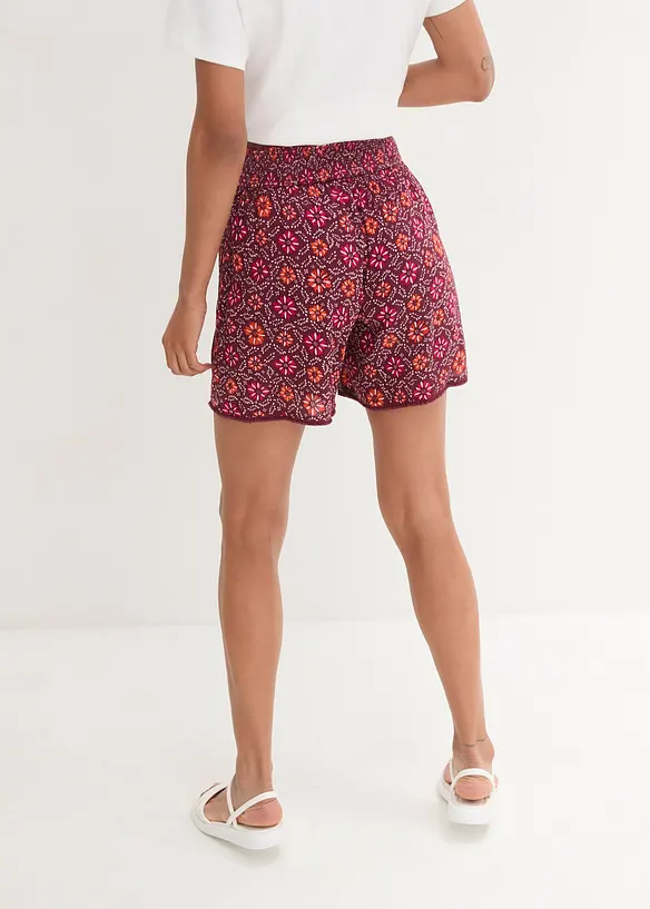 Short imprimé avec taille élastiquée, bonprix
