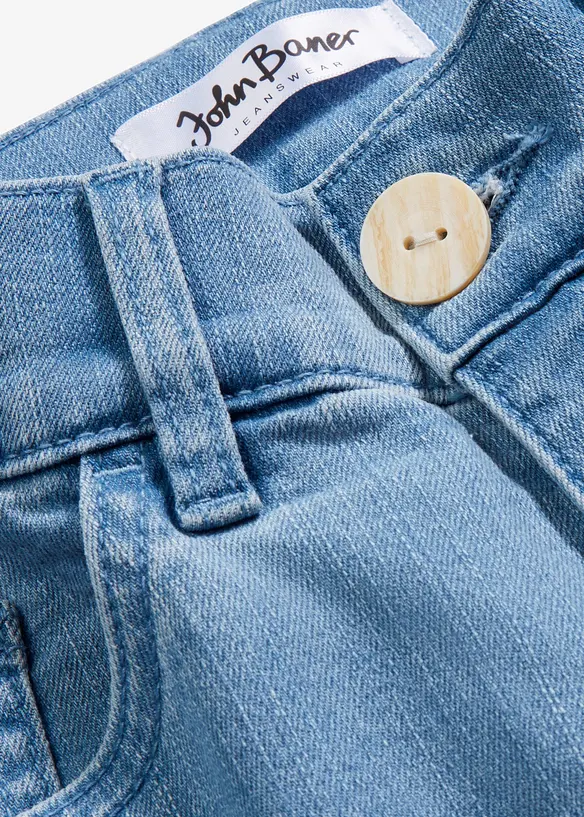 Jean large, taille haute, raccourci, bonprix