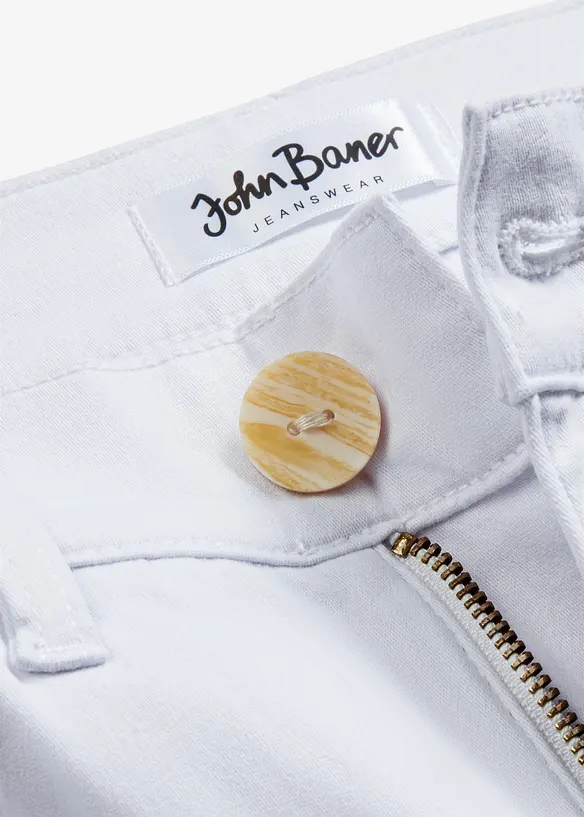 Jean large, taille haute, raccourci, bonprix