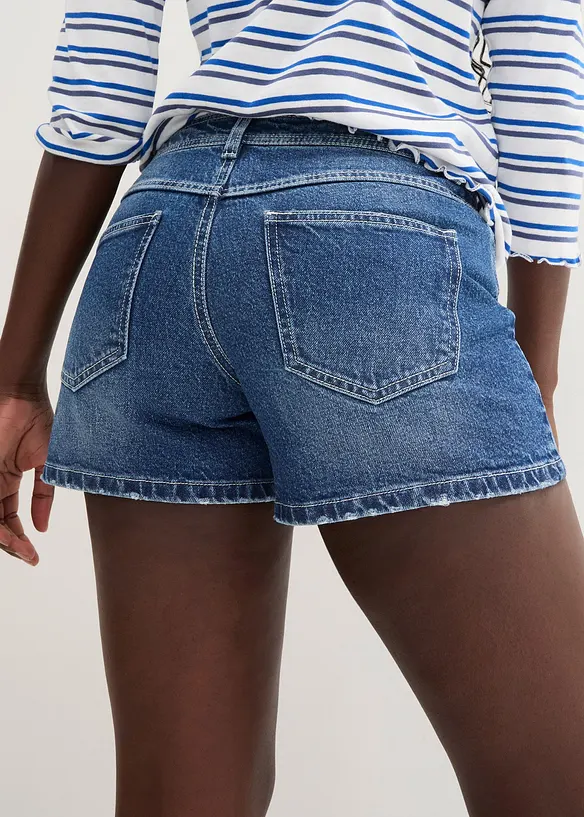 Short en jean, taille mi-haute, bonprix