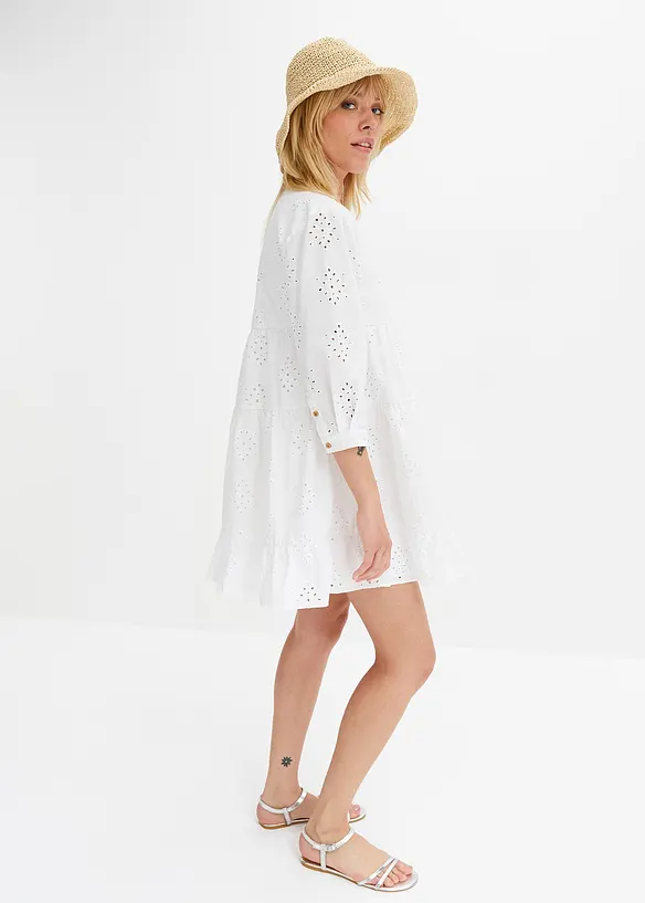 Robe-tunique en broderie anglaise, bonprix