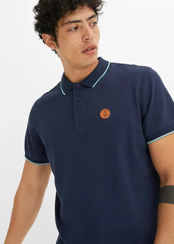Polo en maille piquée 100% coton, bonprix