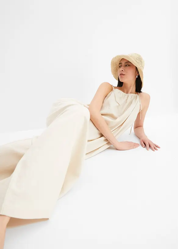 Combinaison aérienne en lin et viscose, bonprix