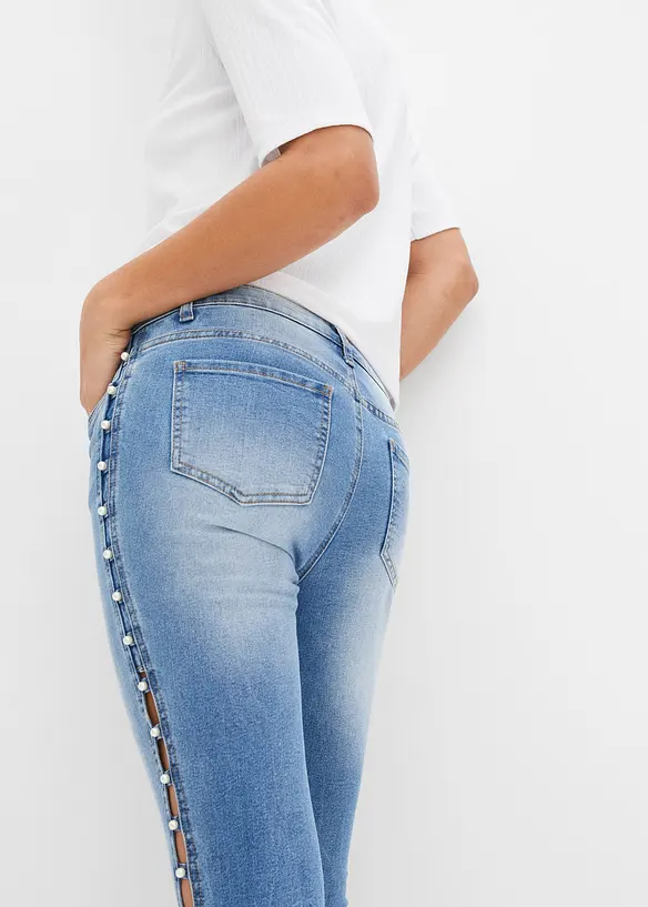 Jean skinny taille mi-haute, extensible, bonprix