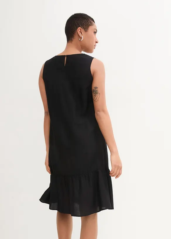 Robe trap&egrave;ze en viscose longueur genou, bonprix