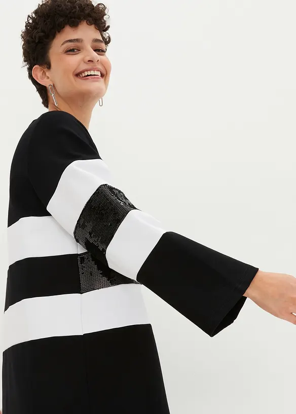 Robe en maille milano à sequins, bonprix