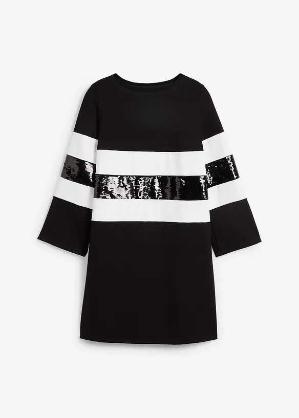 Robe en maille milano à sequins, bonprix