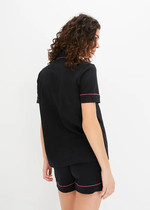 Pyjashort avec chemise boutonn&eacute;e, bonprix