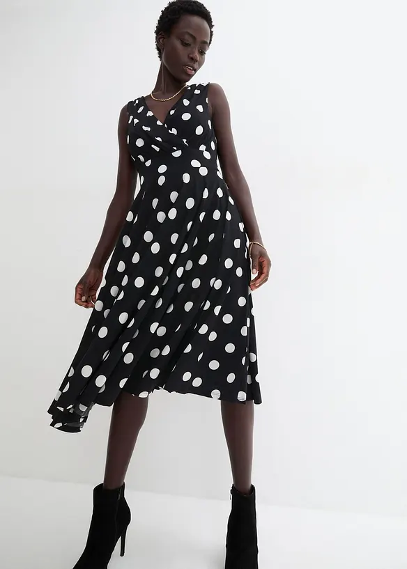 Robe en jersey à pois, bonprix