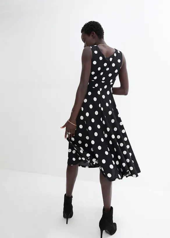 Robe en jersey à pois, bonprix