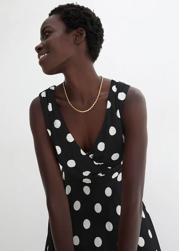 Robe en jersey à pois, bonprix