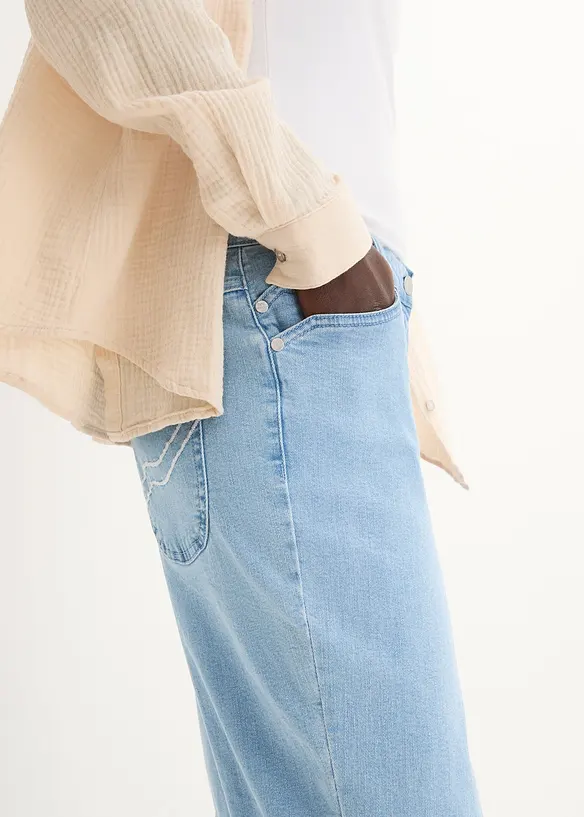 Jean corsaire, taille mi-haute, bonprix