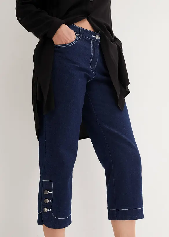 Jean corsaire, taille mi-haute, bonprix