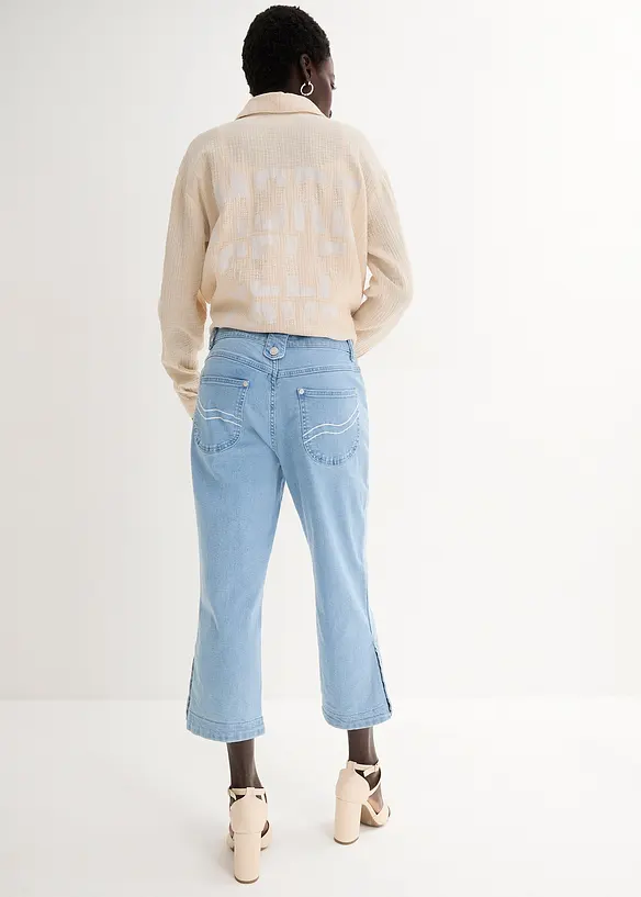 Jean corsaire, taille mi-haute, bonprix