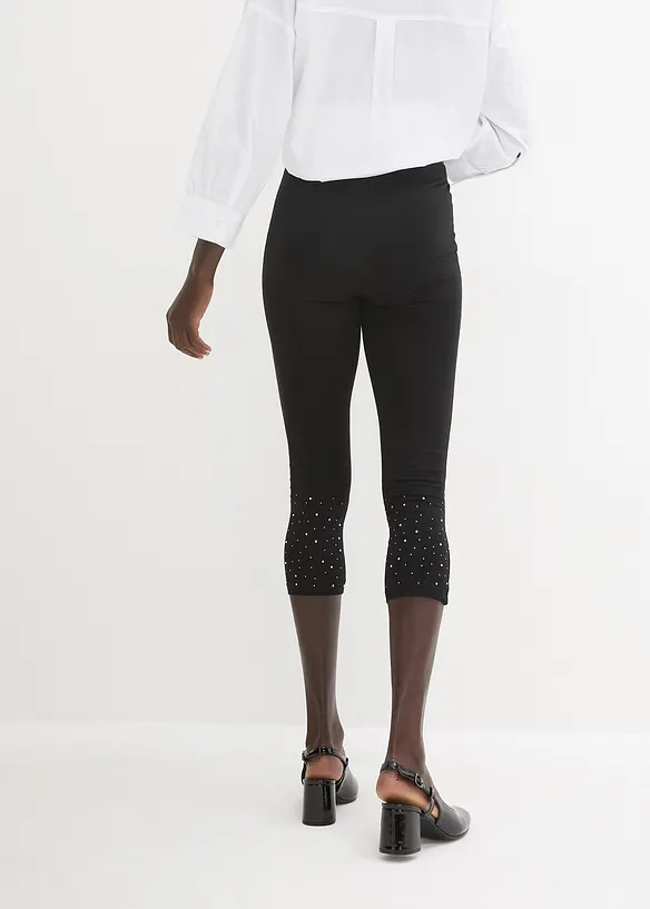 Legging 3/4 en coton extensible, bonprix