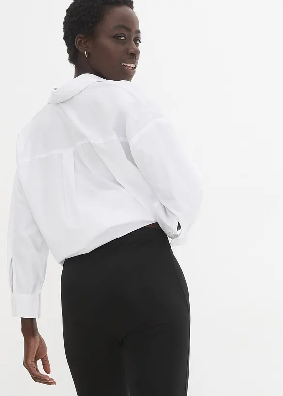 Legging 3/4 en coton extensible, bonprix