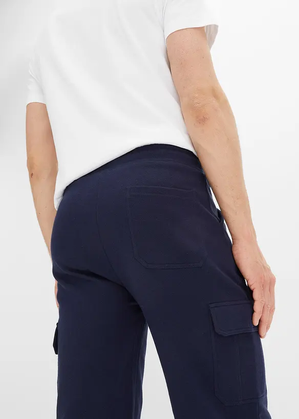 Bermuda cargo long en molleton 100% coton, Regular, bonprix